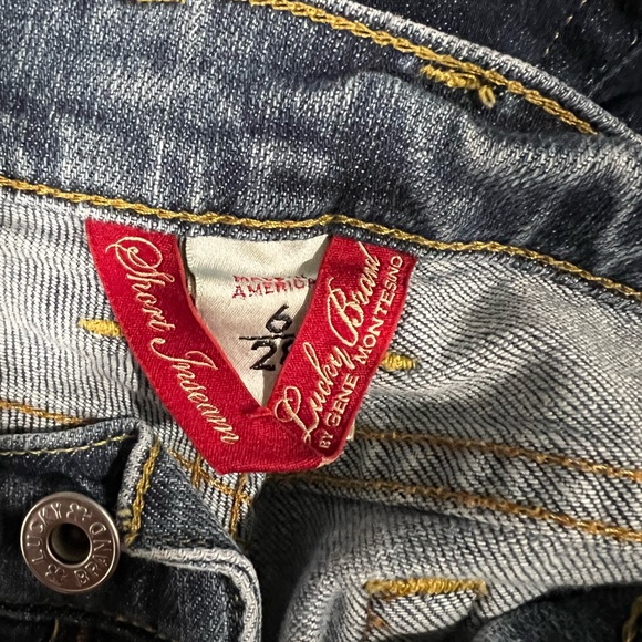 Lucky Brand Jeans Short Inseam Women’s Size 6/28 Blue Made in America - Picture 8 of 11